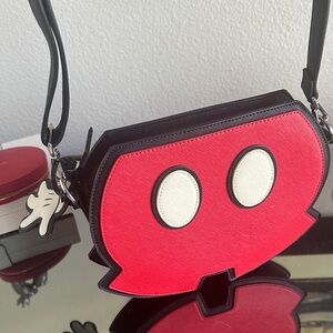 Loungefly Mickey Disney Red and Black Crossbody Bag